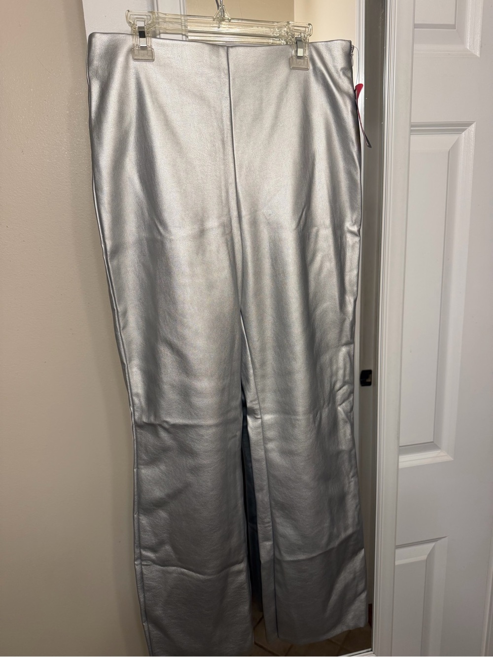 Silver Metallic Pants